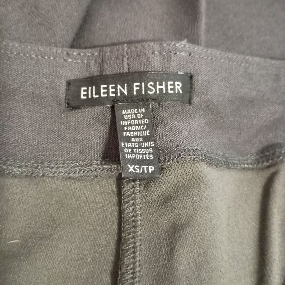 Eileen Fisher Washable Crepe Slim Leg Ankle Pants Gray XS Made in USA - Picture 4 of 6